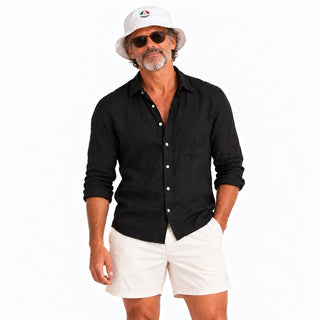 Panarea hatt på manlig modell – halvbild
