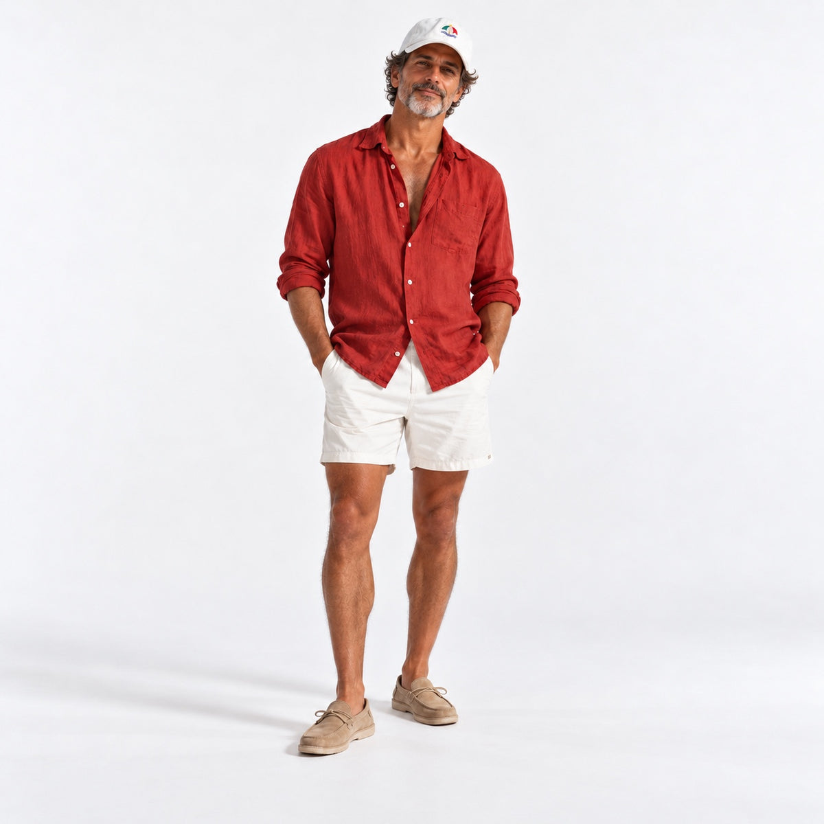 Ponza keps på manlig modell – helbild